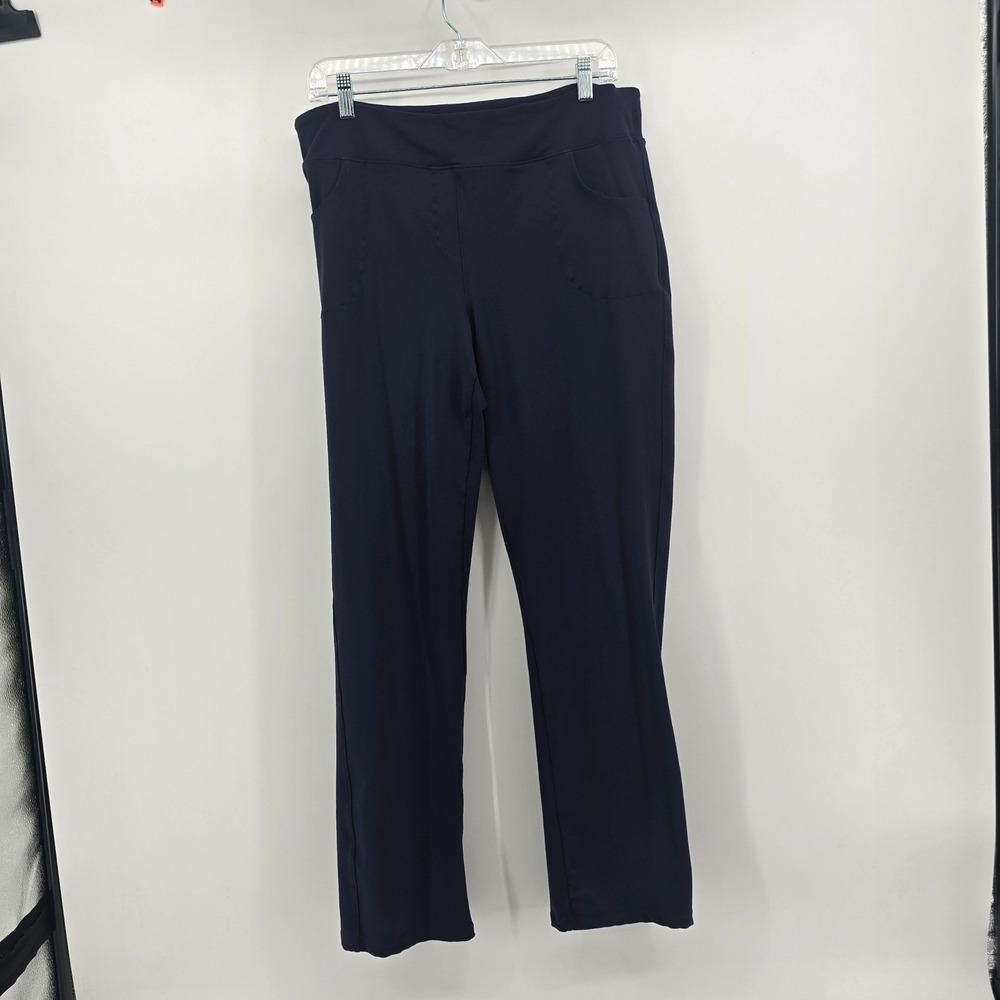 Yogipace Womens Navy Blue Straight Leg Yoga Pants 4-Pocket 2XL